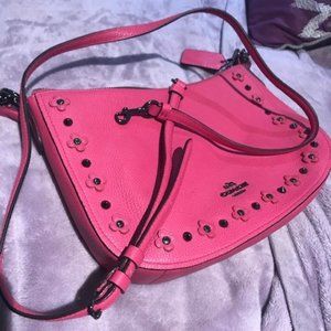 Coach Dahlia Floral Chelsea Rivets Convertible Bag